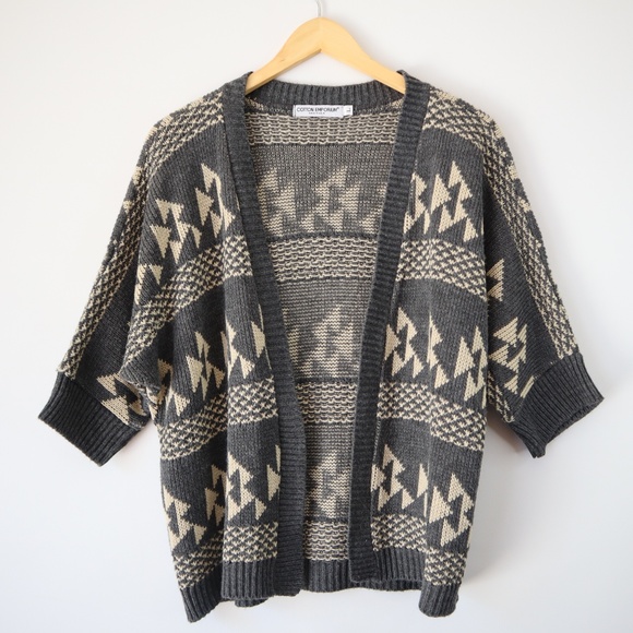 Cotton Emporium Aztec Print Cardigan - Picture 1 of 4